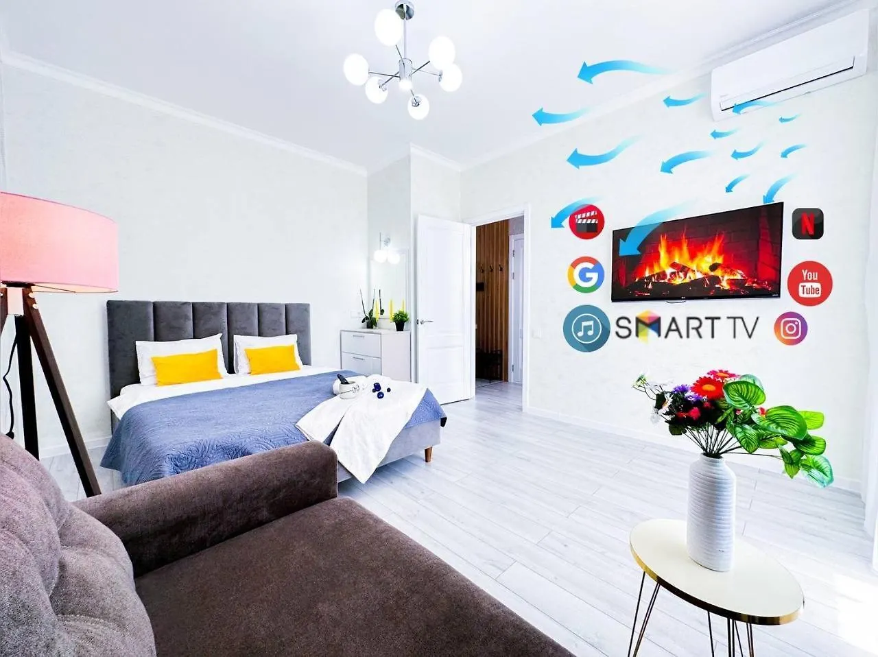 Apartment New Luxe Bedroom Центр Города Хан Шатыр Барыс Арена Nur-Sultan